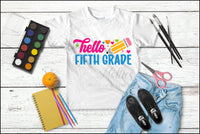 hello (Your Grade) Kids shirt.