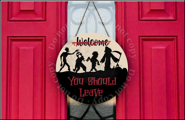 You should leave door hanger.