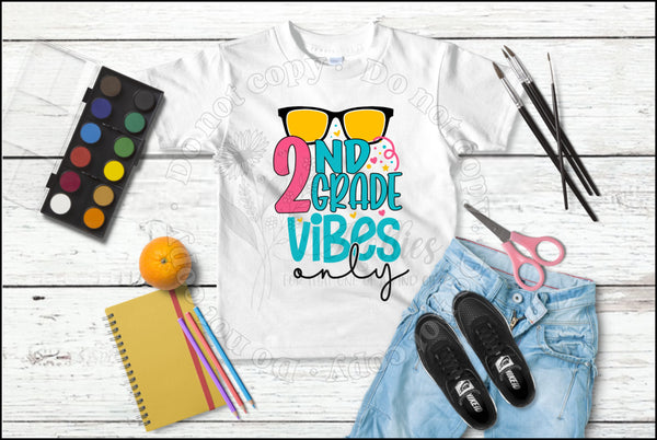 (Your Grade) Vibes only Kids shirt