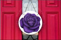 Domestic Violence Awareness Rose door hanger.