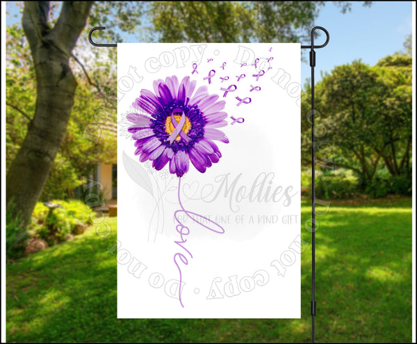 Domestic Violence Awareness Love Daisy Garden Flag