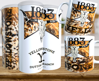 1883 Yellowstone Cowhide Tumbler