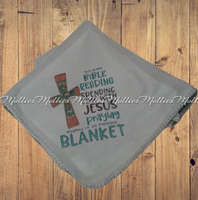 This Is My Bible Reading Spending With Jesus Throw Grey
