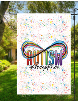 Autism Acceptance Garden Flag