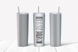 Best Man Metal Background Tumbler