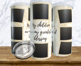 8 Photo My Children Are My Greatest Blessings Cream Tumbler