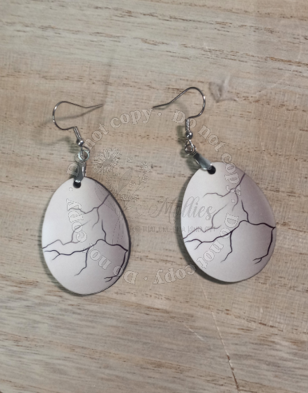 Cracked Egg Earrings