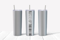Father of the Bride Metal Background Tumbler