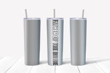 Father of the Bride Metal Background Tumbler