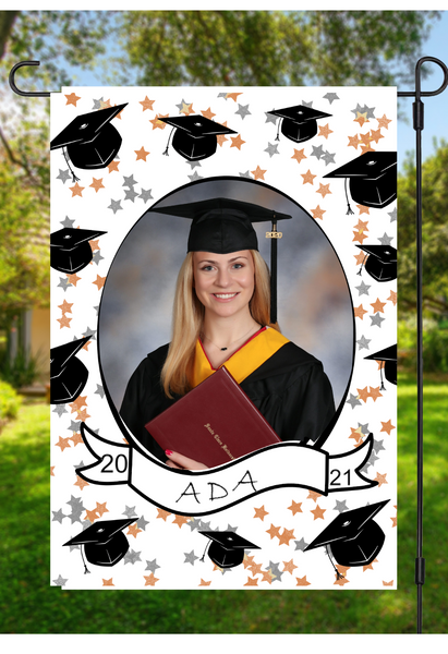 Personalized Graduation Garden Flag