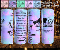 Hairdresser Prayer Tumbler with Name