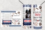 Dog Mug Shot Tumbler with Name and Photo