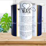 Nurse Prayer Tumbler