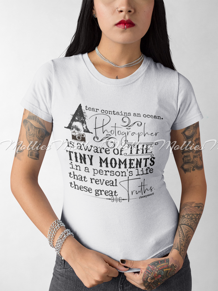 A Tear Contains An Ocean A Photographer Is Aware Shirt