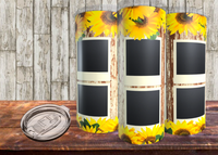 6 Photo Sunflower Tumbler