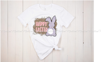 Happy Easter Purple Bunny
