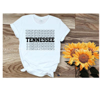 Tennessee Stacked Black