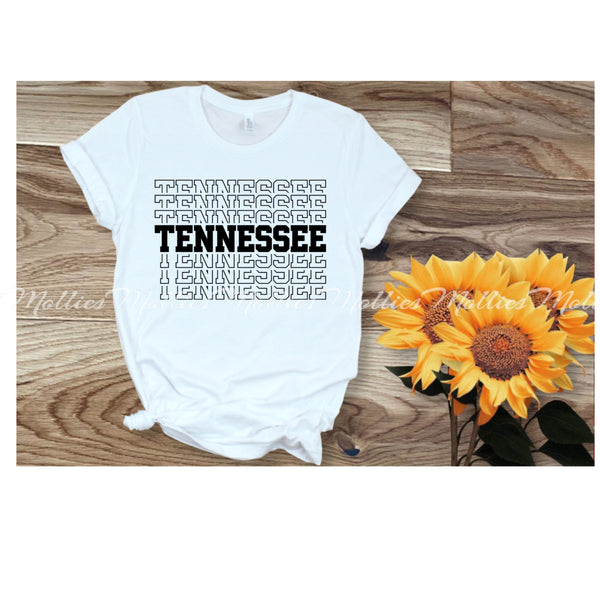 Tennessee Stacked Black